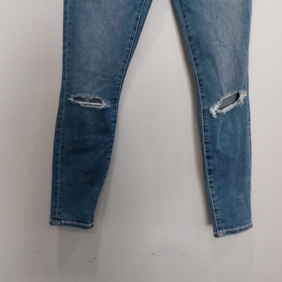 Current/Elliot Stiletto 2 Year Destroy Stretch Indigo Size 25 - Picture 3 of 8
